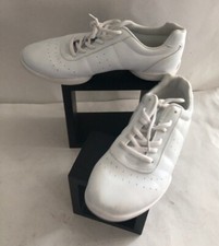 G-Wear Womens Sport Rui You Dance Cheer Leading Shoes White Leather Size 10