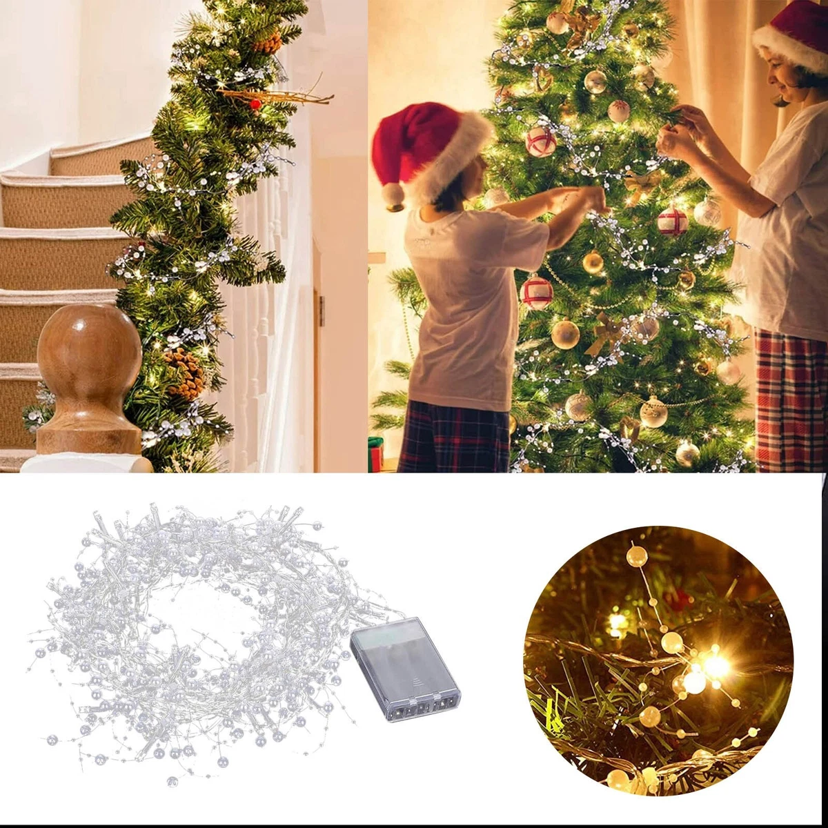 Garland with lights indoor deals