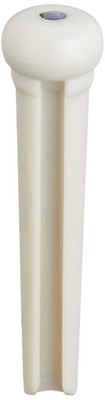 Graph Tech TUSQ Traditional Bridge Pins Martin Style, 2mm White / Paua Dot (6