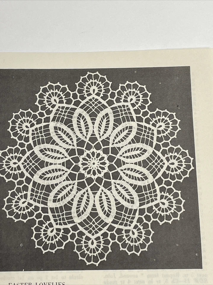 Lily Easter Lovelies Doily Crochet Pattern D10 - Image 2 of 4