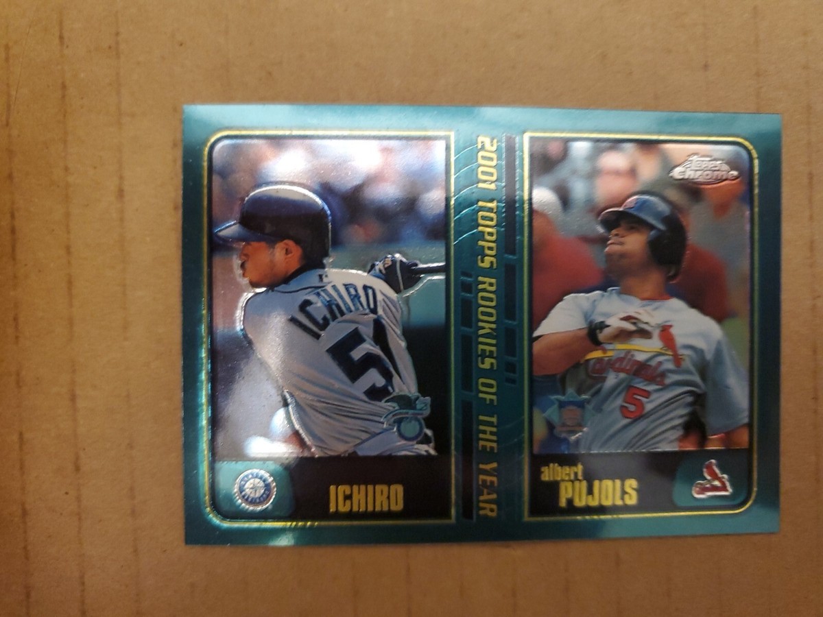 2001 Topps Chrome Traded #T99 Albert Pujols & Ichiro Suzuki RC HOF