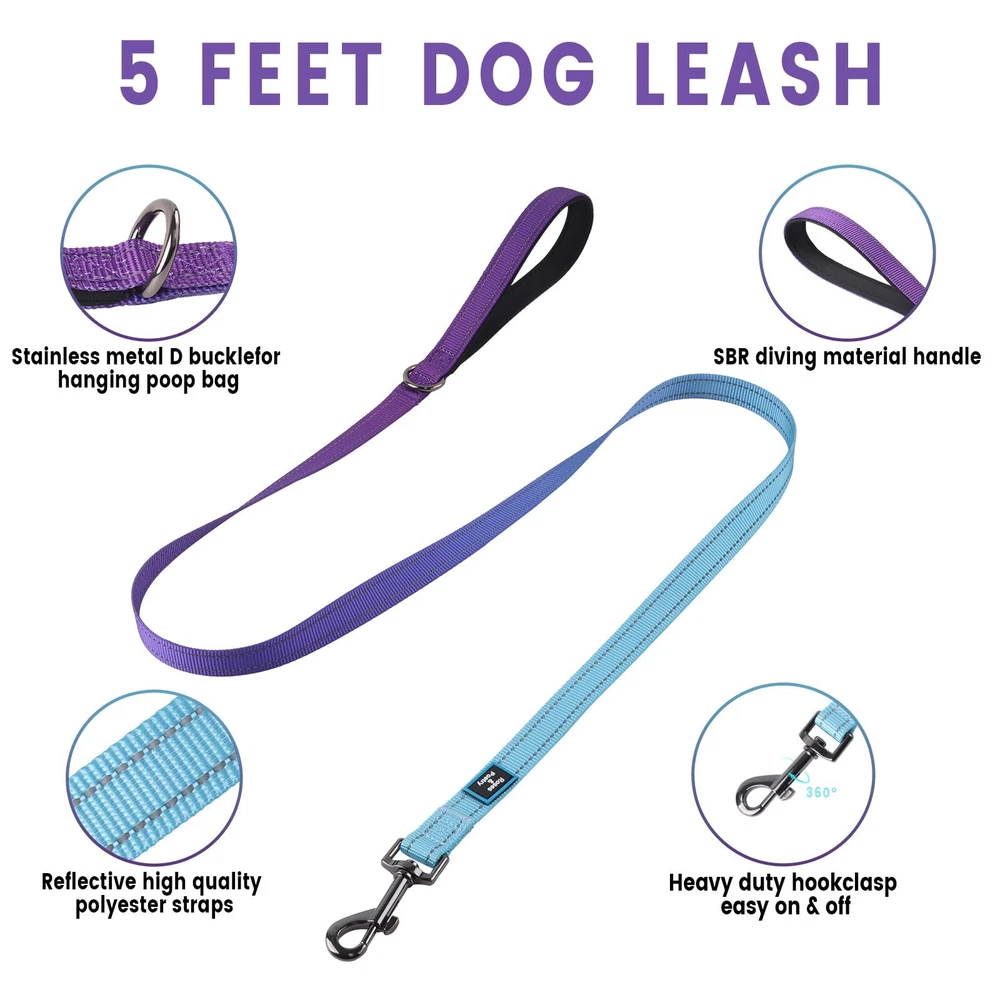 Dog Harness for Large Dogs No-Pull Dog Harness and Leash Set Adjustable Refle...
