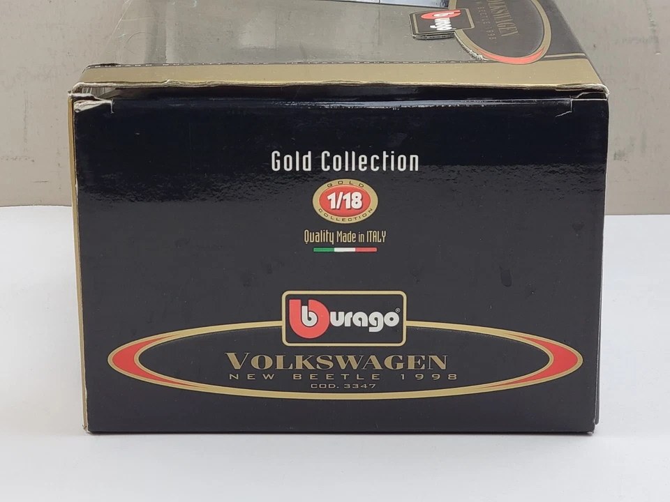 Bburago Gold Collection 1998 escala 1:18 "nuevo" Volkswagen Beetle diecast - negro Foto 3 de 4