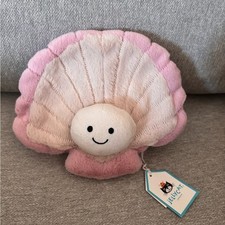 Jellycat Clemmie the Clam Plush, Tags Bag Included For Holiday Gifts Retired