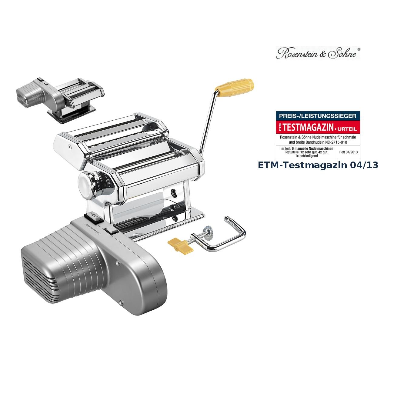 Nudel-Maschine NM-100 mit Elektromotor, schmale & breite Bandnudeln