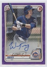 2020 Bowman Prospects Purple 1/250 Will Toffey #PA-WT Auto 0oe