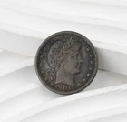1901-P 25C Barber Liberty Head Silver Quarter Dollar in VF+ - Toner - 1371B