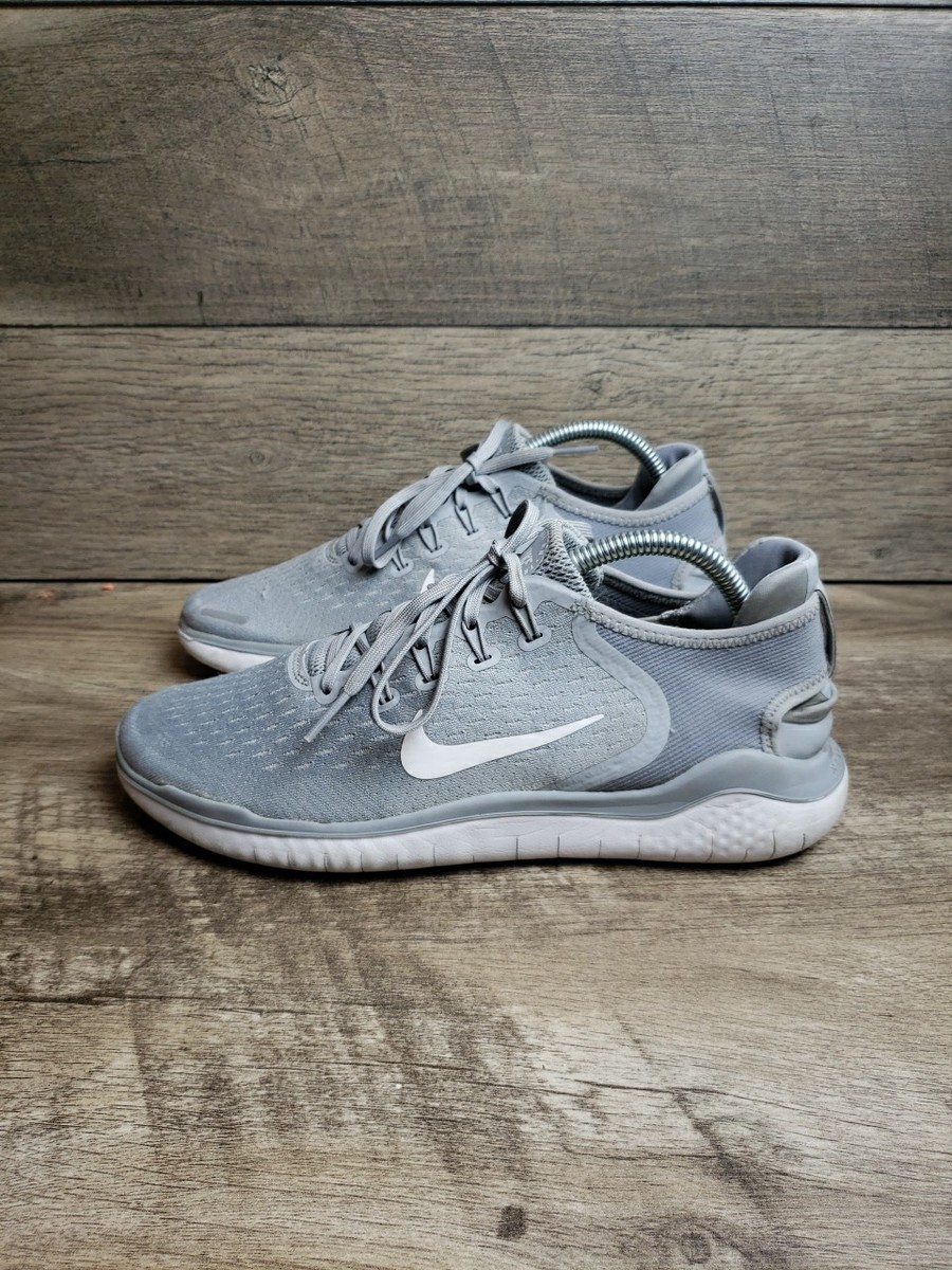 Nike Free RN 2018 Womens Size 10 Gray White Athletic Running Shoes Sneakers