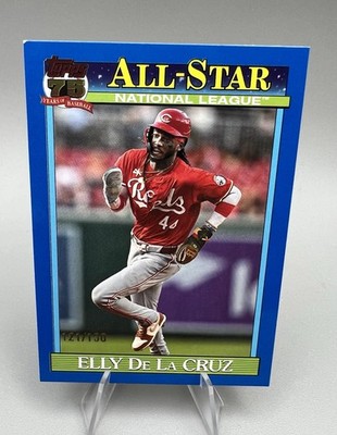 2026 Topps Series 2 #91AS-17 ELLY De La CRUZ BLUE 1991 Topps All-Star /150 Reds