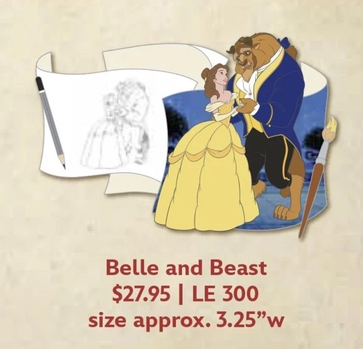 Beauty And The Beast Off The Page Pin MOG LE 300