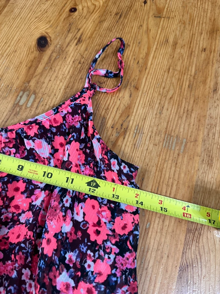 Express Mujer Slip Fairy Delicado Cami Transparente Fluido Floral Talla XS Foto 4 de 4