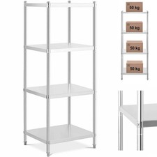 Metall-Lagerregal für die Gastronomie bis 200 kg 70 x 60 x 180 cm