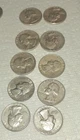 lot of 10. 1964-D Washington Quarter Business Strike 25C