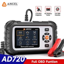 ANCEL AD720 OBD2 Scanner Engine ABS SRS Transmission Diagnostic 12V Battery Test