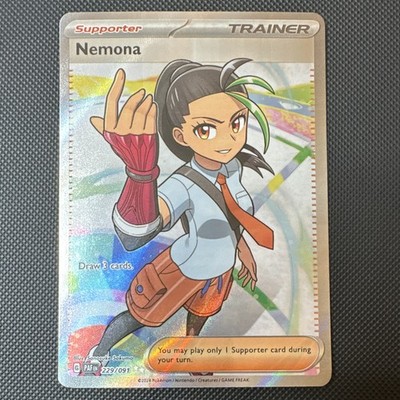 Nemona 229/091 SV Paldean Fates Holo Full Art Ultra Rare English Trainer