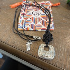 Brighton NWT Interlok Knot Necklace W/Pouch Retailed 78  RETIRED 