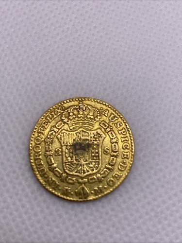 1788 2 Escudos Kolonial Spanische Ära Carlos IV Spanien Goldmünze - Bild 6 von 9