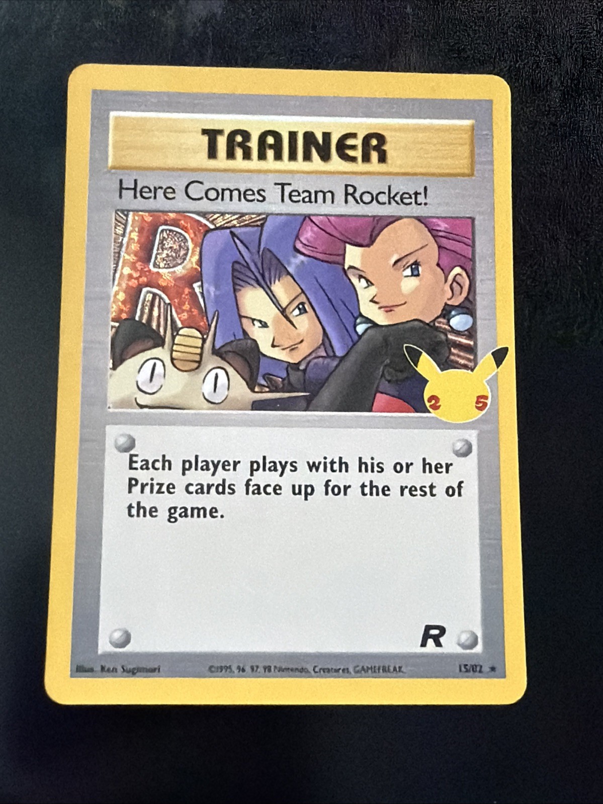 Pokemon TCG Celebrations Here Comes team Rocket! 15/82 Near Mint A8