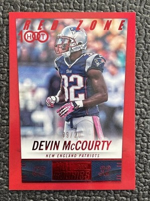  DEVIN MCCOURTY 2010 SCORE HOT ZONE RED REFRACTOR #'d /20! PATRIOTS!
