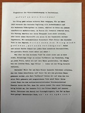Flugblatt  der Widerstandsbewegung in Deutschland +Wei&szlig;e Rose 1943+  Faksimile