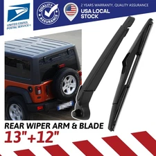 Rear Wiper Blade & Arm For 2007-16 Jeep Wrangler Unlimited JK 2D 4DR #68002490AB