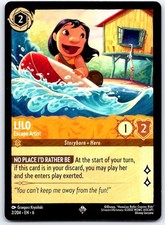 Lilo - Escape Artist 2/204 Super Rare Azurite Sea Lorcana NM