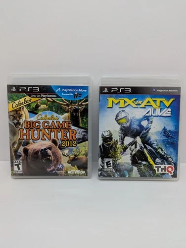 Cabelas Big Game Hunter and MX vs ATV Alive - CIB - Playstation 3 - Game Lot