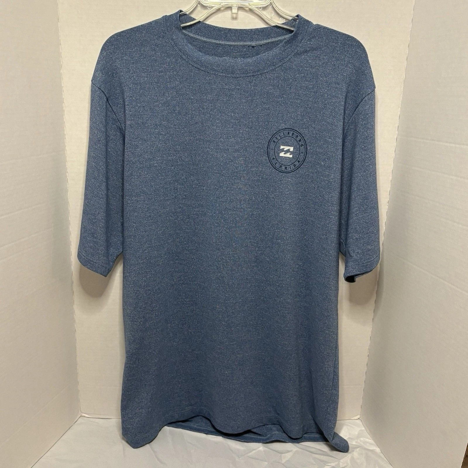 Billabong Men's Short Sleeve Surf Shirt UVA/UVB Protection, Size Large, Blue