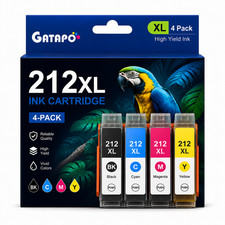 4x Compatible With 212XL Ink for Workforce XP-4100 XP-4105 WF-2830 WF-2850