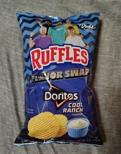 Ruffles Rare Flavor Swap Doritos Cool Ranch New Sealed 8oz. Bag 'Dude Perfect'