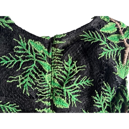 Tadashi Shoji Kids Girls Rousseau Party Dress with Playing Monkeys Size 4 - Picture 5 of 6