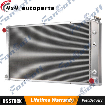 4 Row Aluminum Radiator For 1989-91 90 CHEVY/GMC R/V 2500 3500 Suburban 7.4L V8