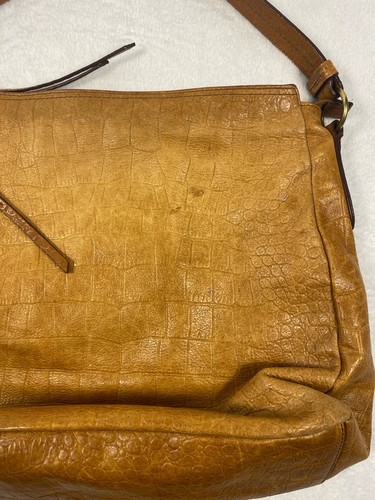 Umhängetasche Margot New York strukturiert braun Leder - Bild 7 von 11