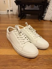 14th & Union Nordstrom Adrian White Sneakers Perforated Men’s Size 9 barely used