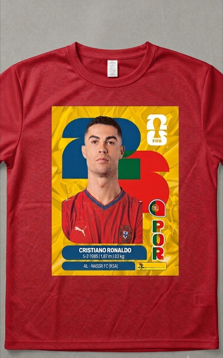 Portugal Christiano Ronaldo Soccer t shirt Word cup 2026