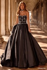 Sherri Hill - Size: 6- Black Gown - Style: 57496
