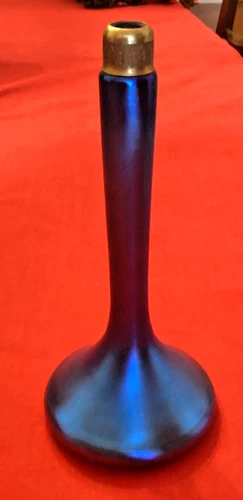 Steuben Blue AURENE 8" Perfume / Cologne Bottle Base only
