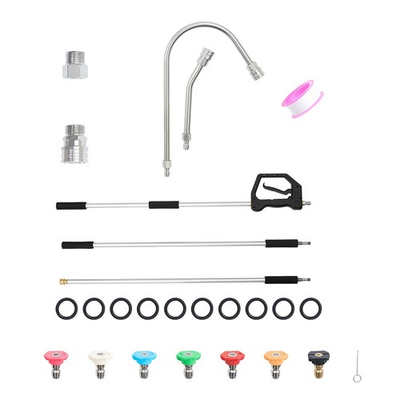 #ad Uimoso 9 FT Telescoping Pressure Washer Wand with 7 Nozzles 4000 PSI $58.99