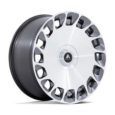 Asanti Black Abl-45 22x9 38 Machined Platinum Wheel 5x108 5x114.3 Qty 1