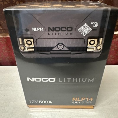 NOCO LITHIUM NLP14 12V 500A POWERSPORT BATTERY FACTORY SEALED