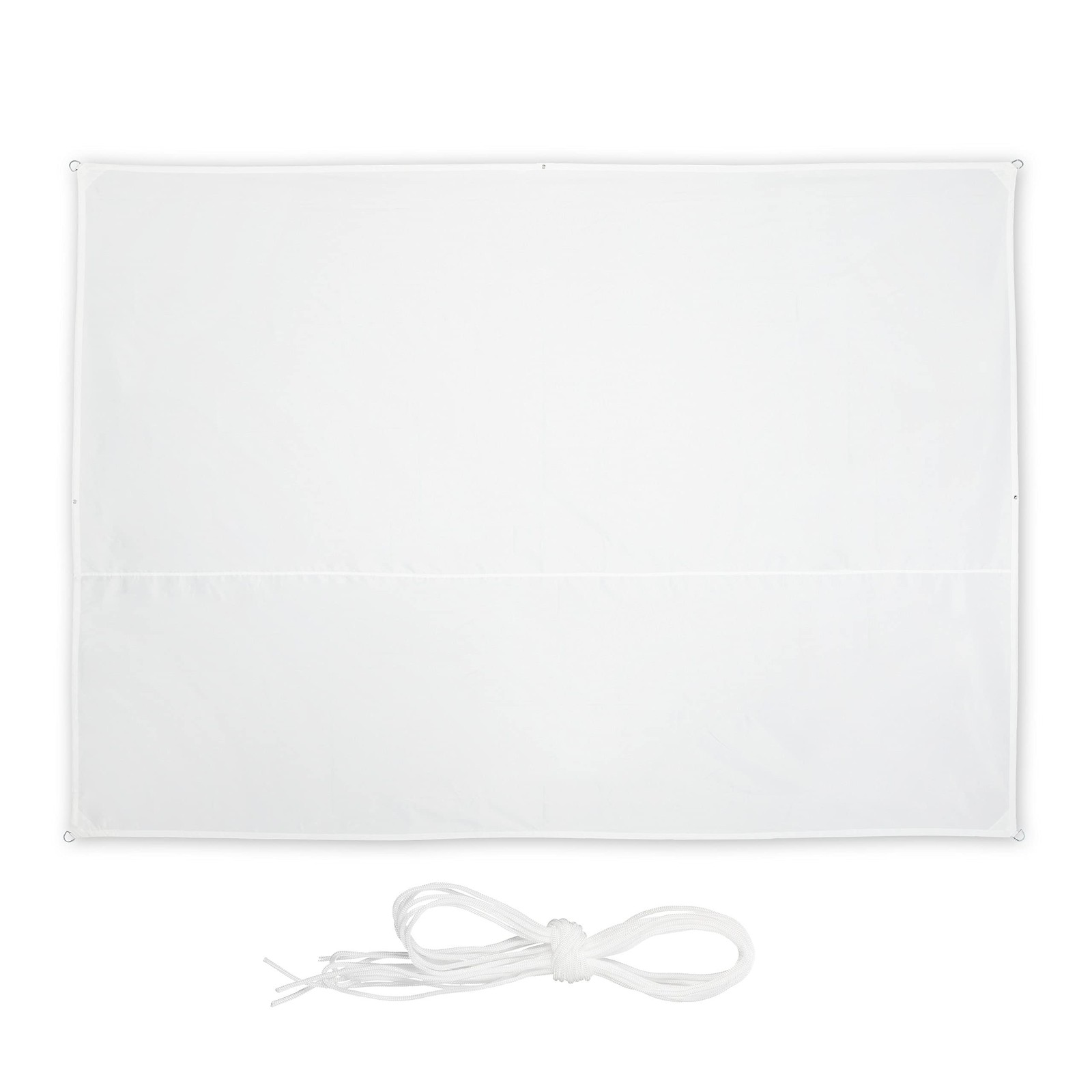Voile d'ombrage rectangulaire imperméable et anti-UV pour terrasse extérieure