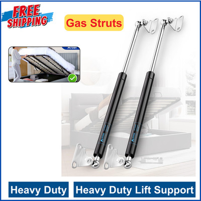 23 Inch Door Lift 200Lb Gas Struts Shocks Piston Spring Support Hinges, 2 Pcs