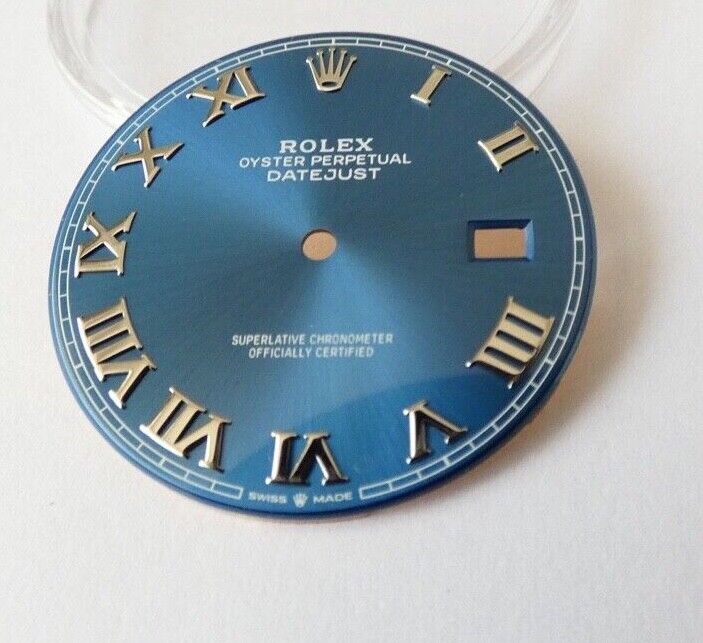 Factory 100percent Original Rolex Blue Roman Dial for Datejust II 41MM 126300 126334 , image 3