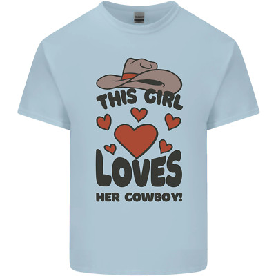 T-Shirt This Girl Loves Her Cowboy Kinder Kinder