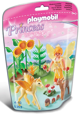 Playmobil Princess Forest Fairy with Baby Pegasus Gold Dust 5353