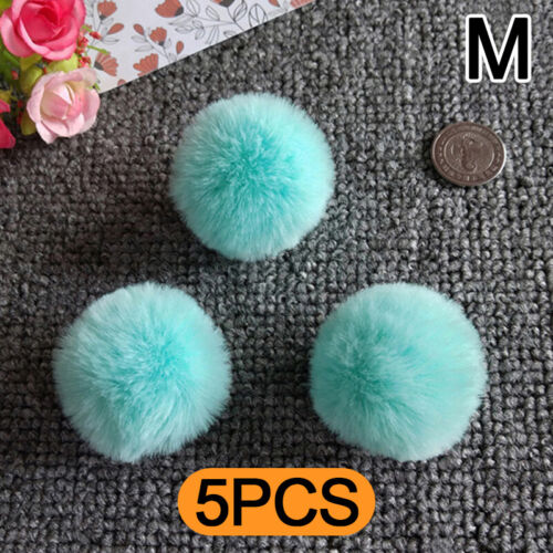 5Pcs Fluffy Soft Pompoms Plush Pompoms DIY Hat Sewing Crafts Decor - Picture 25 of 30