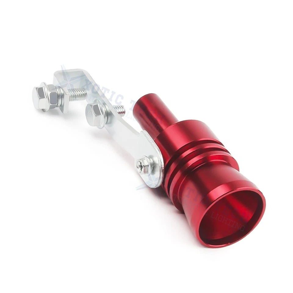 Silenciador de sonido para Mitsubishi Lance EVO Turbo silbato aleación tubo de escape rojo XL Foto 4 de 4