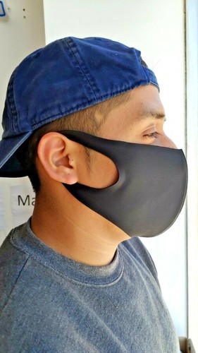 Washable Face Mask Reusable Breathable Double Layer Soft Cotton Unisex US - Picture 3 of 6