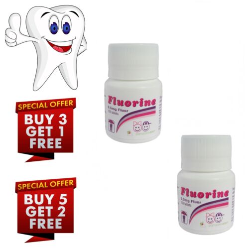 Tabletas de flúor de sodio para niños previene caries caries anti caries dental - Imagen 11 de 13