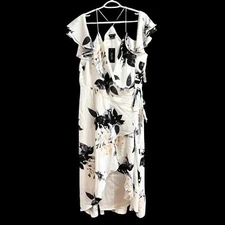 NWT CITY CHIC Delicate Ruffle Maxi Dress in Creamy White Floral WOMEN'S 18